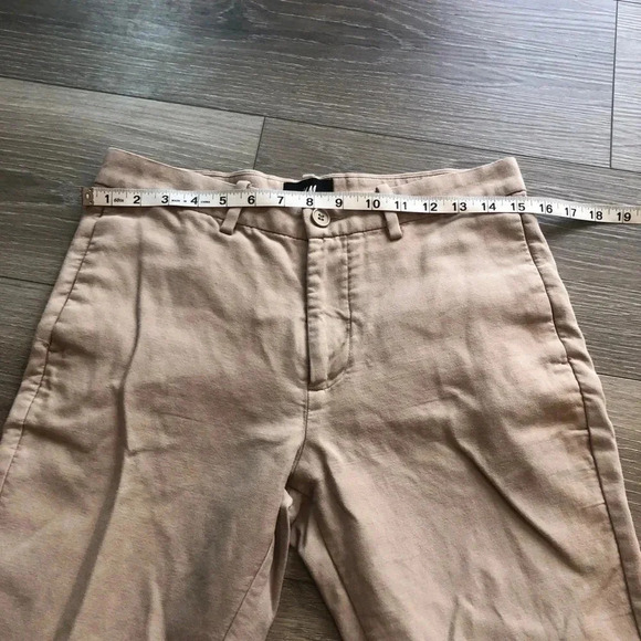 H&M Khaki Skinny Jeans Ankle Crop Womens Size 32R - Picture 5 of 11